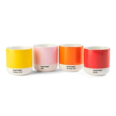 Image of Cortado Thermo Cup, Mix of 4, (Yellow, Red, Orange, l. Pink)