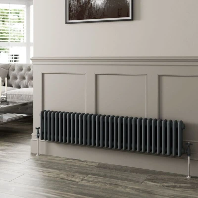 Image of Park Lane Traditional Colosseum Triple Bar Column Radiator Anthracite 300 x 1460mm