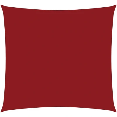 Image of vidaXL Sunshade Sail Oxford Fabric Square 3x3 m Red