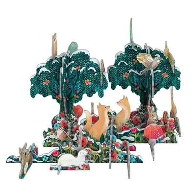 Image of Roger la Borde POP &amp; Slot 3D Advent Calendar Moonlit Meadow 104