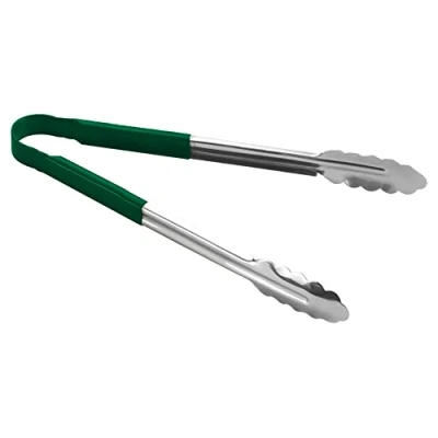 Image of Stainless Steel Utility Tong (9&quot; Green Tong)