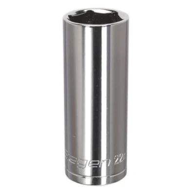 Image of Sealey S0677 WallDrive Socket, 1/2&quot; Square Drive, 22mm Deep