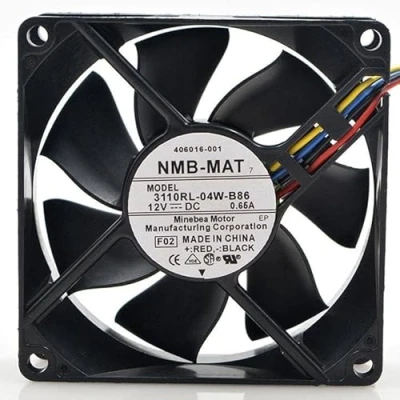 Image of Fan For 3110RL 04W B86 8025 12V 0.65A 4 Wire Cooling