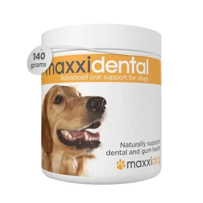 Image of maxxipaws maxxidental Advanced Oral Support Powder Supplement Dental &amp; Gum Care for Dogs, 140g