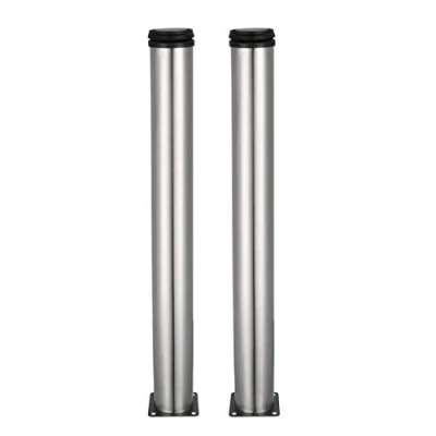 Image of Stainless Steel Furniture Legs 500mm 515mm Adjustable Cabinet Table 2 Pcs