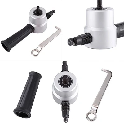 Image of Fafeicy Double Head Sheet Metal Cutter Electric Power Drill Attachment Nibbler Cutting Tool kit, for Workshop, Home DIY and car Repair