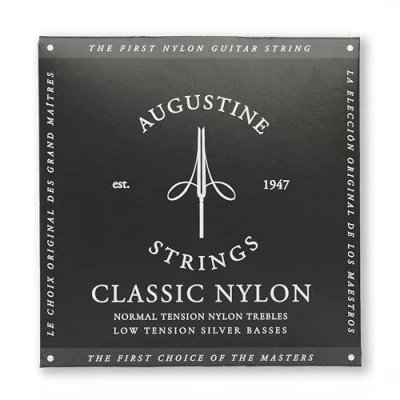 Image of Augustine Classic Black Set, Low Tension Classical Guitar Strings