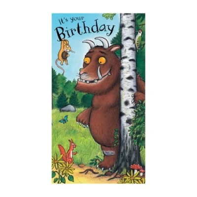 Image of GRUFFALO The General Birthday Card, Multi, 23.2 x 12.8 0.75 cm