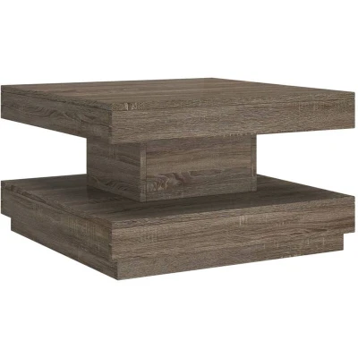 Image of vidaXL Coffee Table Grey 60x60x35 cm MDF