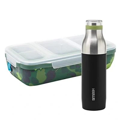 Image of Smash 22214 Bento Switch Up with Bottle Camo, Stainless Steel Polypropylene Ethylene Vinyl Acetate, Camouflage