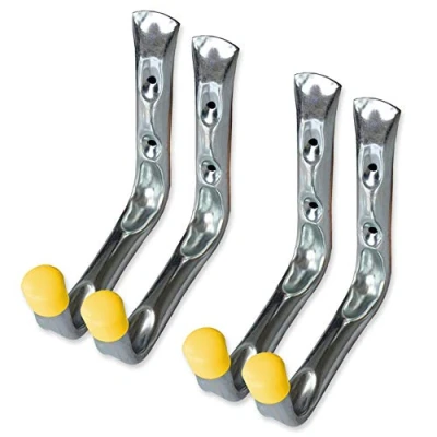 Image of 4x Jumbo Ladder Hooks Heavy Duty Wall Mounted Storage Hanging