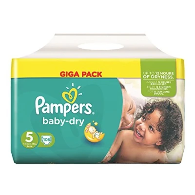 Image of Pampers Baby Dry Size 5 Junior 11 25kg Giga pack 108