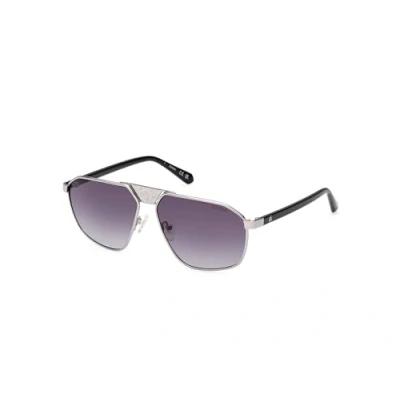 Image of Guess Unisex Sunglasses, Size: 59, Shiny gunmetal