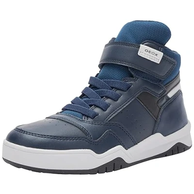 Image of Geox Boy&#039;s J Perth F Sneaker, Navy Lt Grey, 1