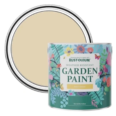 Image of Rust Oleum Beige Mould Resistant Garden Paint in Matt Finish Sandhaven 2.5L