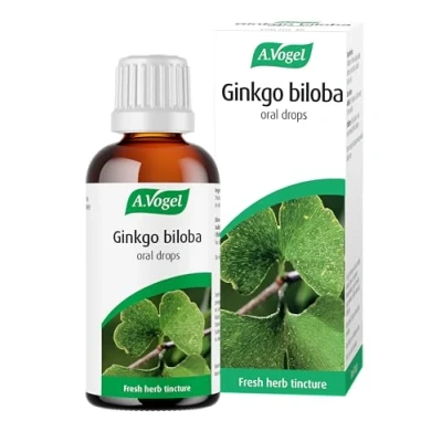 Image of A.Vogel Ginkgo Biloba Drops Food Supplement Extract from Fresh Leaves Vegan 100ml