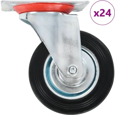 Image of vidaXL 24 pcs Swivel Casters 100 mm