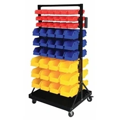 Image of Bin Rack c/w; 90 Polypropylene Bins