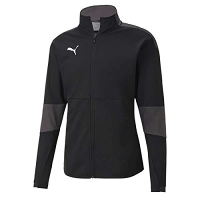 Image of Puma Teamfinal 21 Sideline Men&#039;s Training Jacket, mens, Track 656486_03, Black Asphalt, XXX Large