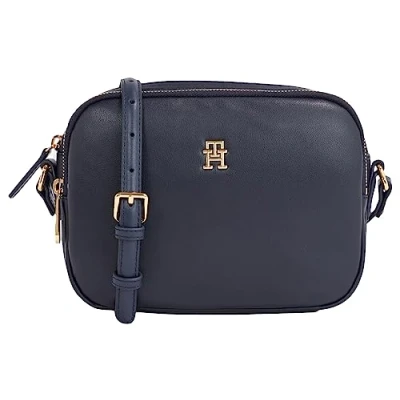 Image of Tommy Hilfiger Women Shoulder Bag Poppy Plus Crossover Medium, Multicolor (Space Blue), One Size
