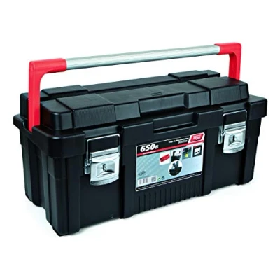 Image of Tayg 172007 Plastic Aluminium Tool Box mod. 650 B, Black