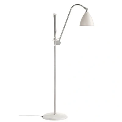 Image of GUBI Bestlite BL3 floor lamp Ø 16 cm, chrome/white