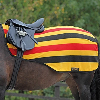 Image of Shires Tempest Fleece Horse/Pony Exercise Sheet in Newmarket Stripe 48, N/Mkt