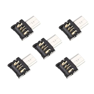 Image of CHENYANG Ultra Mini DM Micro USB 5pin OTG Adapter Connector for Cell Phone Tablet &amp; Cable Flash Disk 5pcs