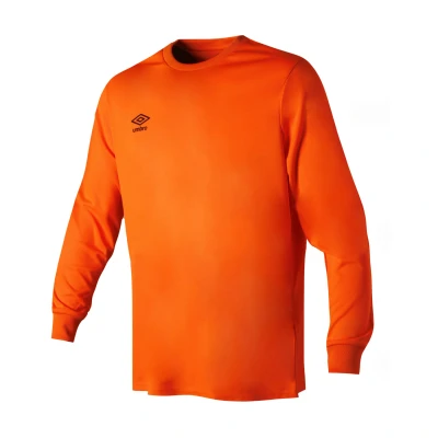 Image of Umbro Mens Club Long Sleeved Jersey (Shocking Orange) Size Large