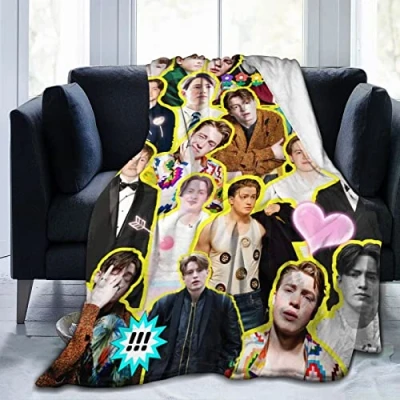 Image of LOUJIN Kit Connor Soft and Comfortable Warm Fleece for Sofa,Office Bed car Camp Couch Cozy Plush Throw s Beach 150CM X 125CM