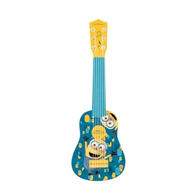 Image of Lexibook Universal Despicable Me Minions My First Guitar, 6 nylon cords, 53 cm, learning guide included, Blue/Orange, K200DES