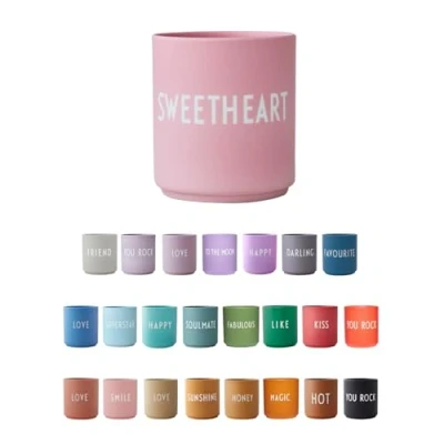 Image of Design Letters Coffee cup Christmas Gifts for Women &amp; Men Porcelain Mug Decorations, Table Decoration Presents Tea Novelty 250 Ml