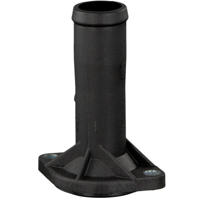 Image of 038121121, 38121121 Coolant Flange FEBI BILSTEIN 18230 Plastic Front with seal VOLKSWAGEN: Golf 4, New Beetle Hatchback, Bora Saloon