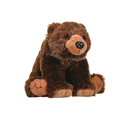 Image of Wild Republic Grizzly Bear Plush Soft Toy, Cuddlekins Cuddly Toys, Gifts for Kids 30 cm