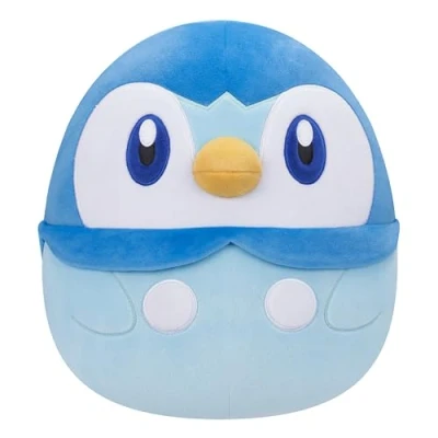 Image of Jazwares Squishmallows Pokémon 10 Inch Piplup Plush Add to your Squad, Ultrasoft Stuffed Animal Jumbo Plush, Official Kelly Toy