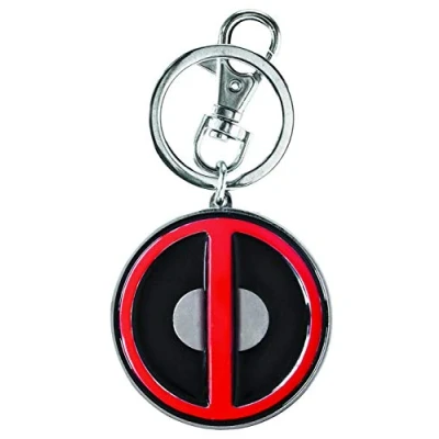 Image of Official Marvel Deadpool Logo Keychain