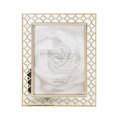 Image of Juliana Impressions Lattice Cut Metal Photo Frame 5&quot; x 7&quot;