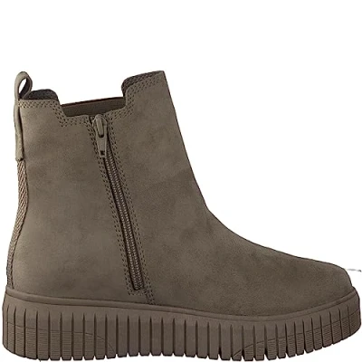 Image of Jana Women&#039;s Softline 8 25461 41 Komfortable Mehrweite Bequemschuh Modisch Schlupfstiefel Alltagsschuhe Chelsea Boot, Gray, 5 UK