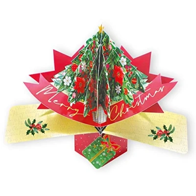 Image of Christmas Tree Pop Up Greeting Card Second Nature 3D Cards Ups XPOP066