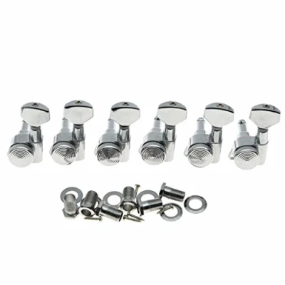 Image of Dopro Lefty Chrome Locking Guitar Tuners Left Handed Tuning Keys Machine Heads Korea Made