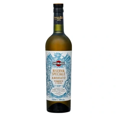 Image of MARTINI Riserva Speciale Ambrato Vermouth Aperitivo, 18% ABV, 75cl / 750ml, White Infused with Unique Botanicals