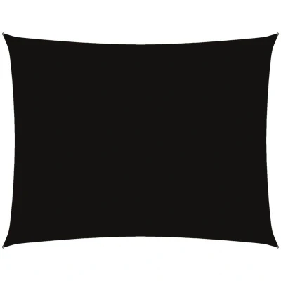 Image of vidaXL Sunshade Sail Oxford Fabric Rectangular 6x8 m Black