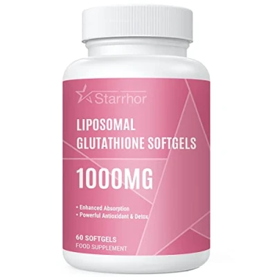 Image of Liposomal Glutathione Softgels, Supplement 1000mg per Serving, Antioxidant Support and Liver Detox, 60 Capsules