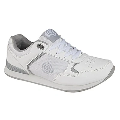 Image of DEK KITTY Ladies Womens Lace Up Bowling Shoes/Trainers White/Grey UK 8