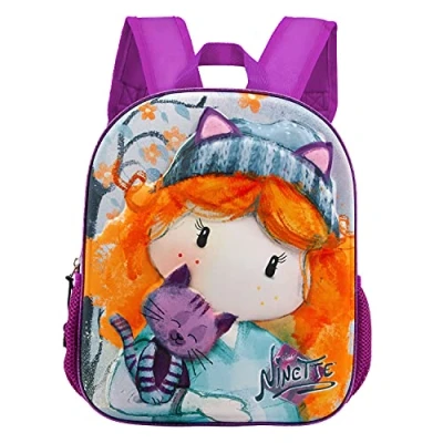 Image of Forever Ninette Cute Small 3D Backpack, Multicolour, 11 x 26 31 cm, Capacity 8.5 L