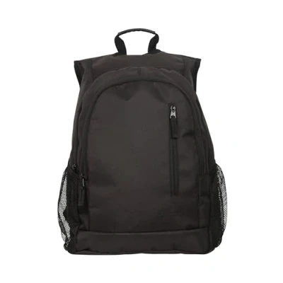 Image of Mountain Warehouse Fawkes 20L Rucksack Durable Backpack, Adjustable Shoulder Straps Daypack Jet Black