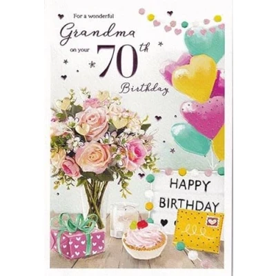 Image of Cards / Gifts For A Special Grandma on your 70th Birthday card