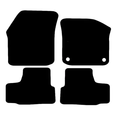 Image of Carsio Carpet Car Mats For Skoda Citigo 2012 Onwards Tailored Fit Floor Mat Set Complete Accessory Black Custom Fitted All Weather, Anti Slip Backing &amp; Trim
