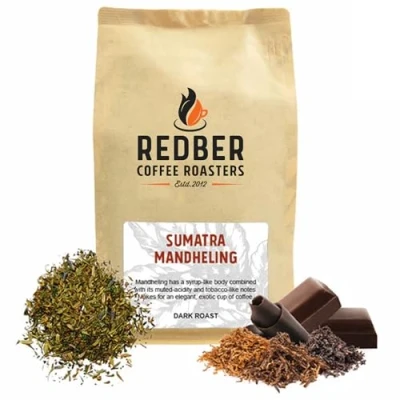 Image of Redber Sumatra Mandheling, Coffee Roasted to Order (Medium Dark, Beans) (1kg)