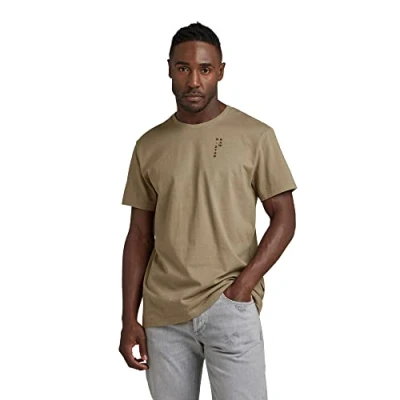 Image of G STAR RAW Men&#039;s Back Graphic Text T Shirt, Green (shamrock D23161 C336 2199), L
